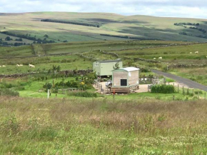 Lizzie off grid Shepherds Hut The Buteland Stop